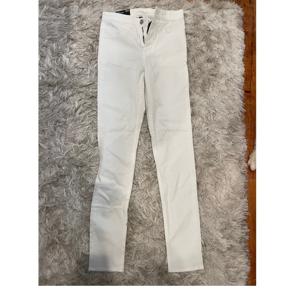 H&M Super Skinny Coupe Ultra-Moulante White Jeans XS 0-2